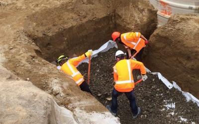 Our Infrastructure students are digging in!